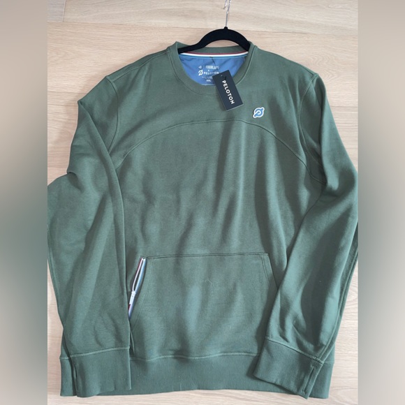 Peloton Other - Peloton Sweatshirt+Green lightly Distressed Army Green+Zip Pockets XXL
